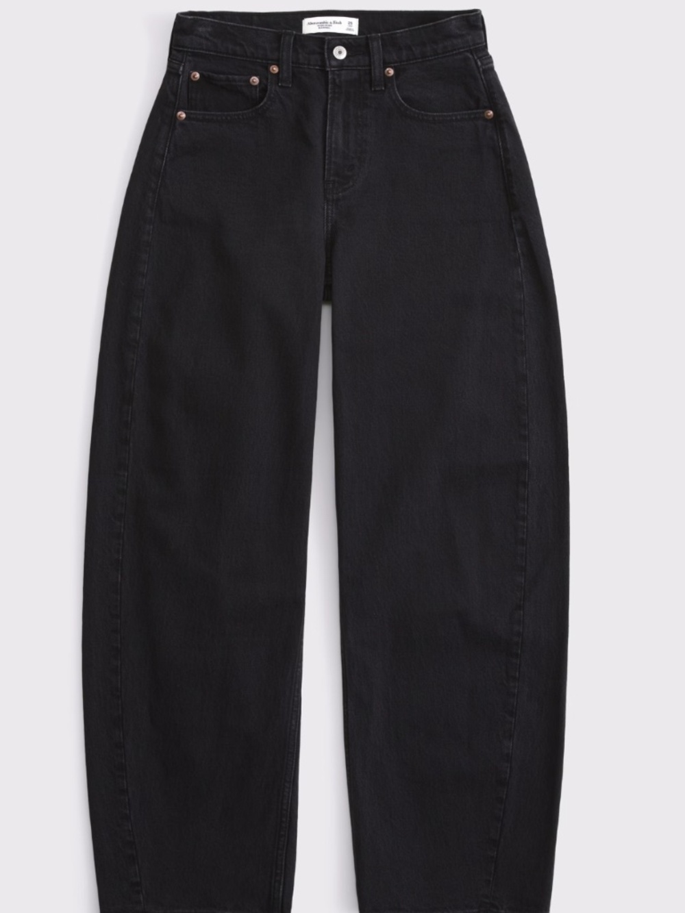 Abercrombie Curve Love High Rise Barrel Jean - Picture 4 of 6